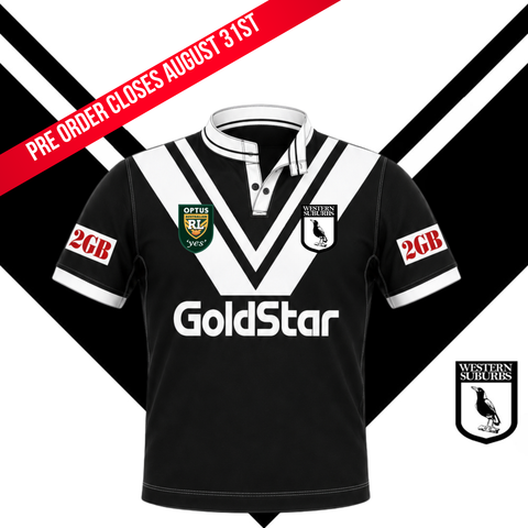 1996 Wests Magpies Goldstar Jersey Pre-order