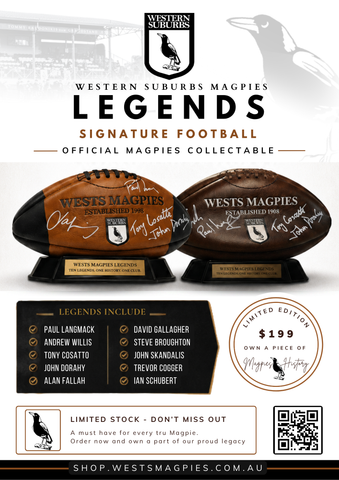 Wests Magpies Signed Heritage Balls