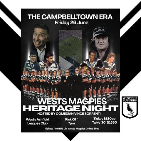 Wests Magpies 2026 Heritage Night | The Campbelltown Era